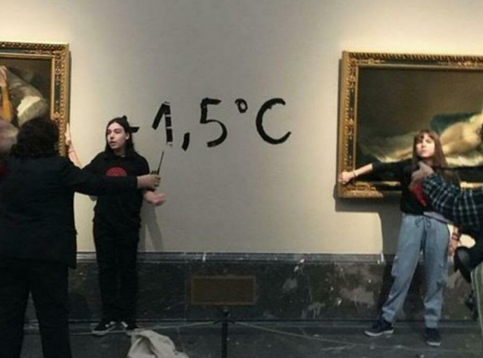 Protesta ecoattivisti al Prado contro quadri Goya, due arresti
