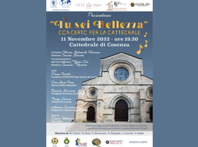 Concerto dell’Orchestra Sinfonica Telesiana per gli 800 anni della Cattedrale di Cosenza
