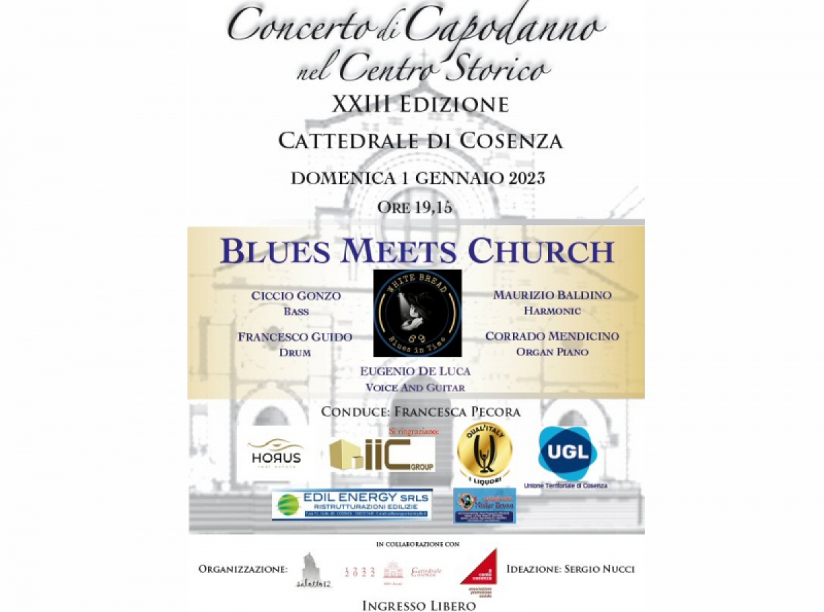 Concerto di Capodanno nel Centro Storico - XXIII Edizione - Domenica 1 Gennaio 2023 ore 19,15 - Duomo di Cosenza